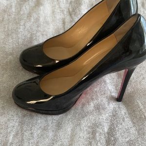 Black patent Louboutin’s